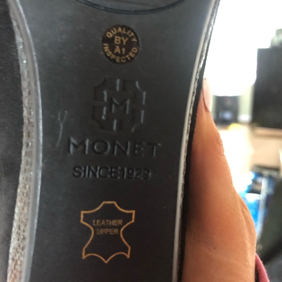 Monet Black Suede Classy Flat Shoes - Picture 5 of 5